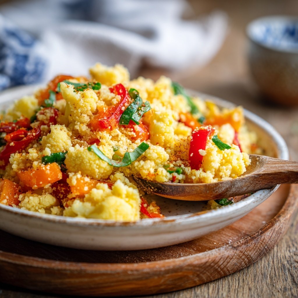 Blumenkohl Reis Pfanne Mild