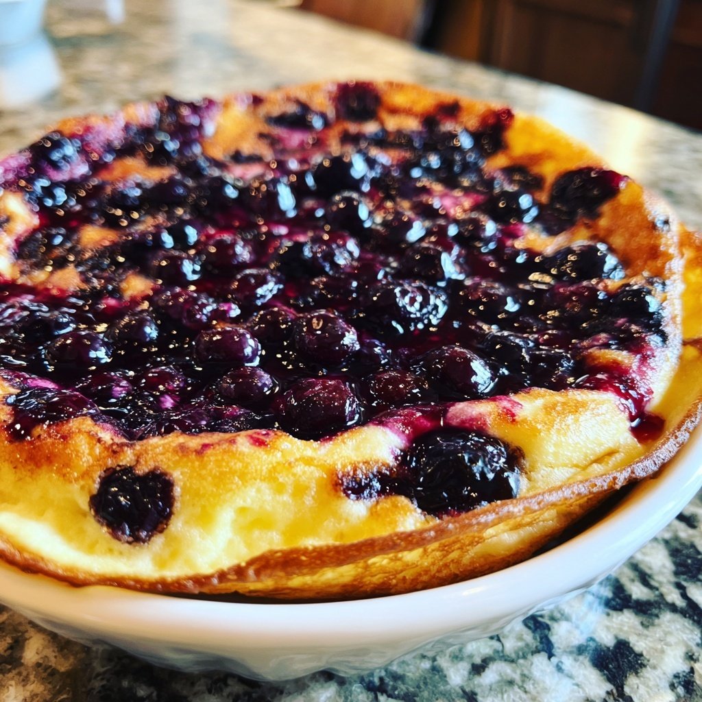 Pfannkuchen mit Heidelbeeren