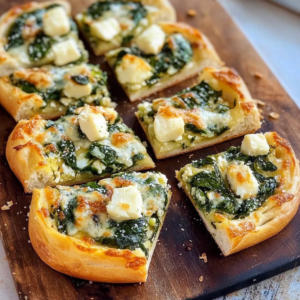 Feta & Spinat Pizzaschnecken