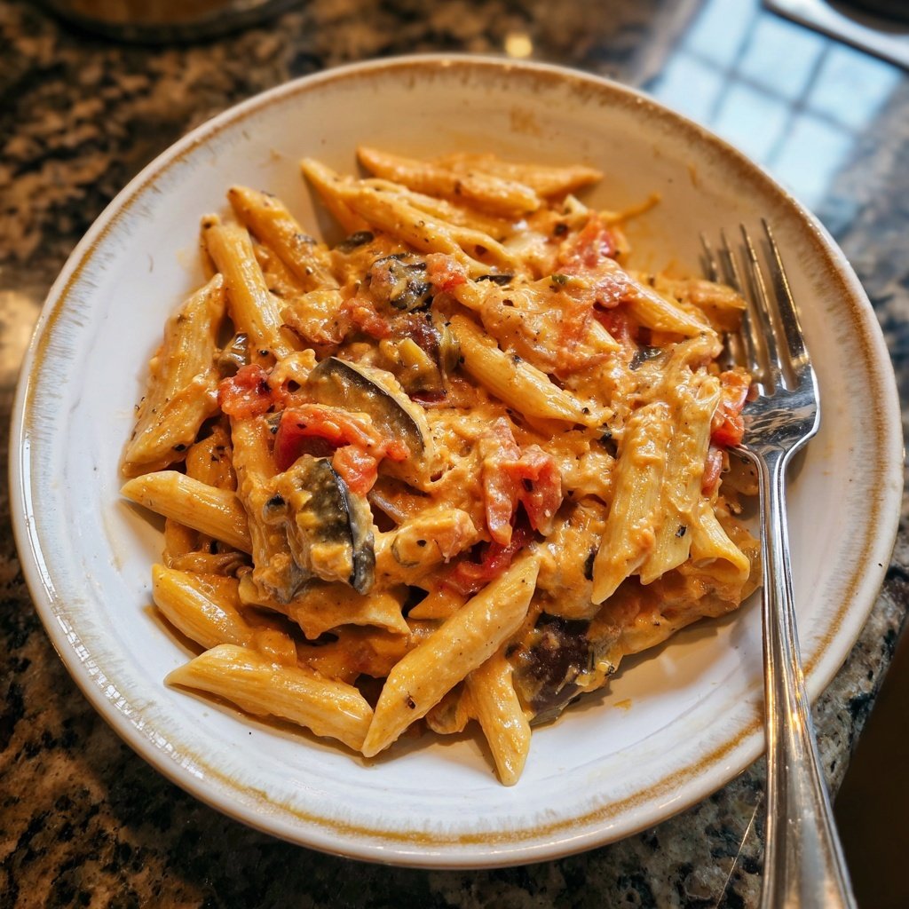 Internationale Küche Italienische Pasta alla Norma