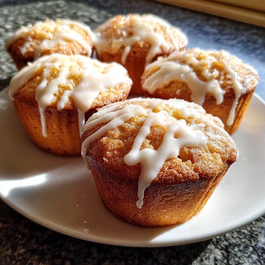 Muffins mit Vanillecreme