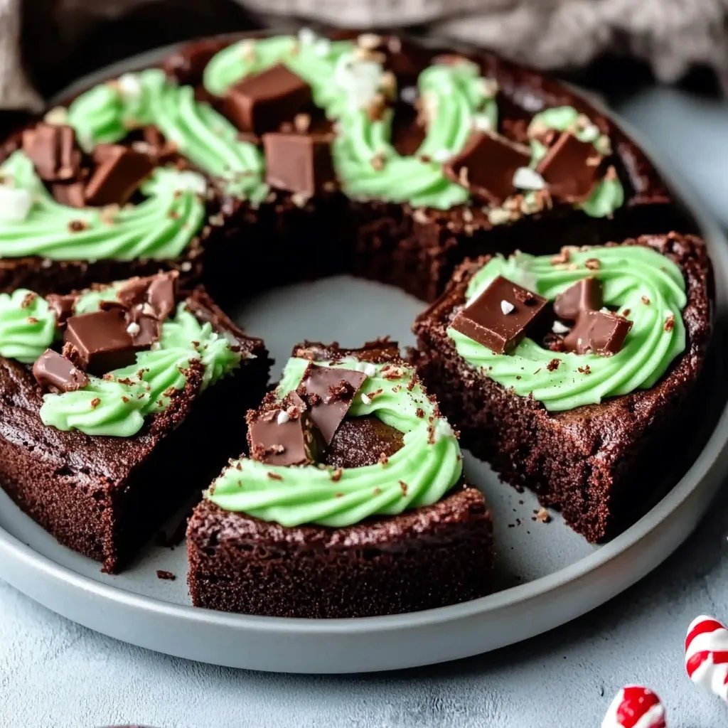 Brownie Weihnachtskranz