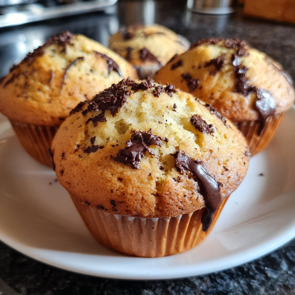 Muffins mit Vanille und Kakao