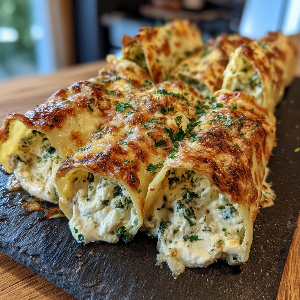 Cannelloni mit Frischkäsefüllung