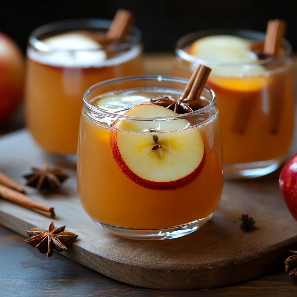 Spiced Apple Cider Punch Mocktail