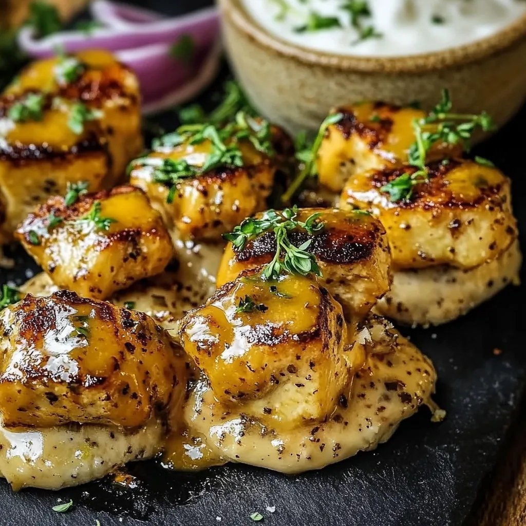 Schnelles Honig Senf Hähnchen mit Reis