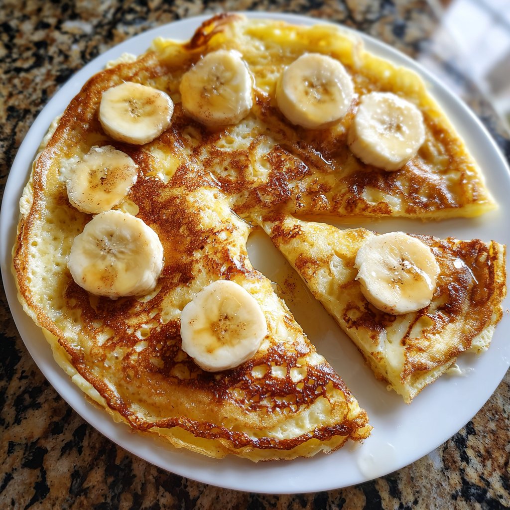 Pfannkuchen mit Banane