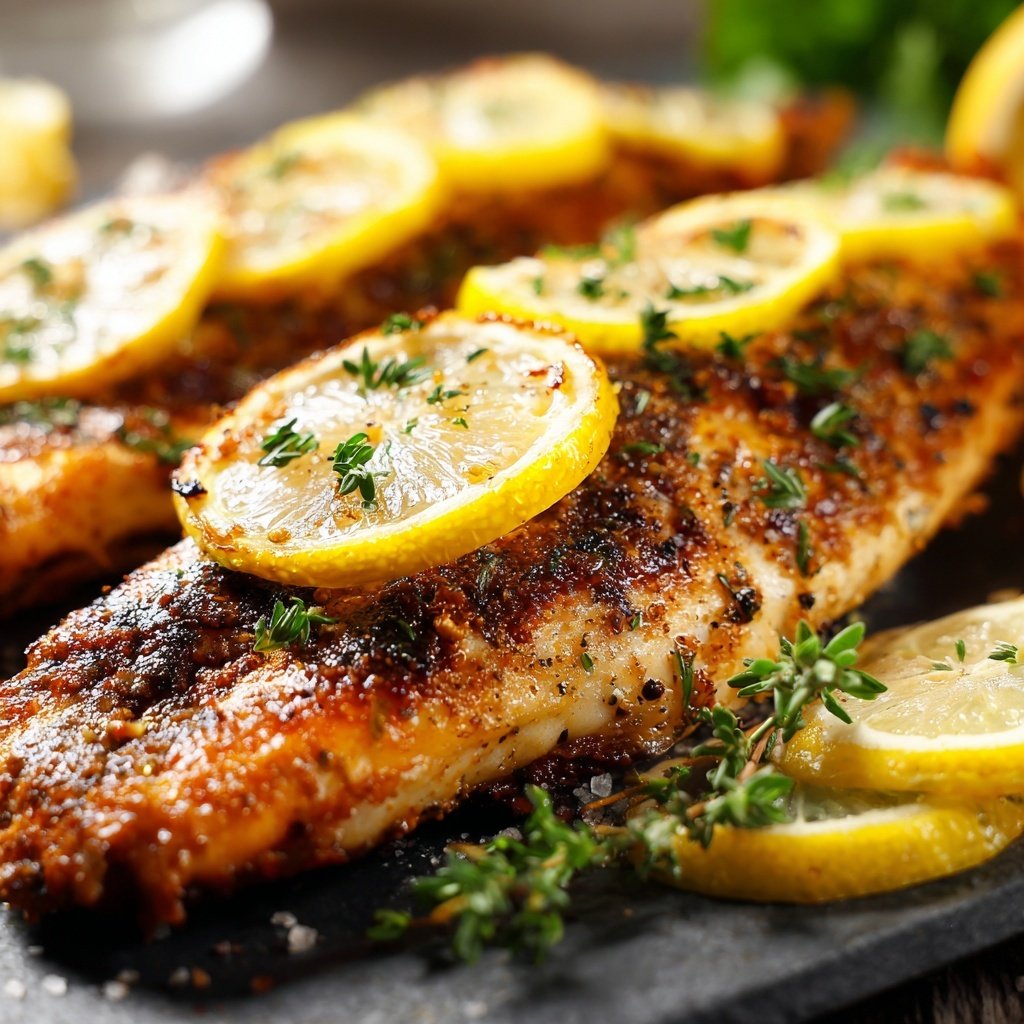 Gesund & Leicht Zitronen-Gegrillter Fisch