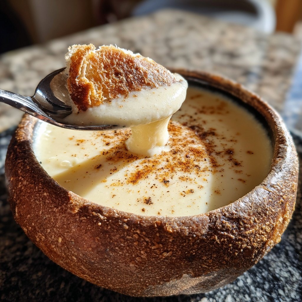 Cremige Blumenkohlsuppe mit Muskat