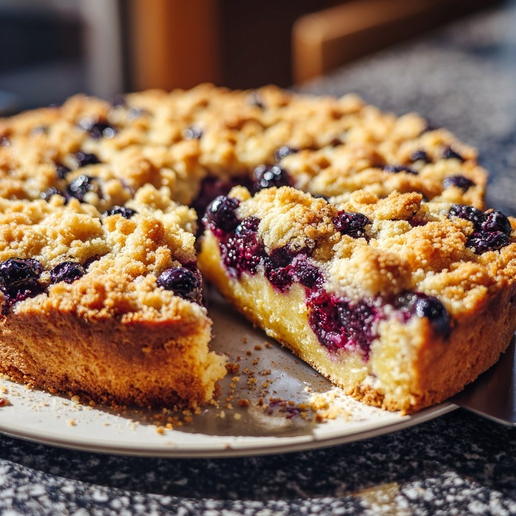 Streuselkuchen Mit Heidelbeeren